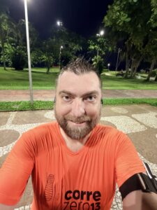 Foto minha ao final do treino.